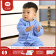 良良（liangliang）兒童秋衣套裝兒童內衣嬰兒衣服春秋款純棉保暖套裝可外穿 咕嚕藍·秋冬正襟·80cm 內衣套裝