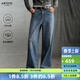艾諾絲雅詩(shī)【商場(chǎng)同款】2025冬季新品復古丹寧純棉高腰直筒牛仔褲女40933286 牛仔蘭 M