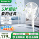 格力（GREE）電風(fēng)扇節能落地扇家用音靜輕音大風(fēng)力立式風(fēng)扇臥室宿舍16寸強力電扇 16寸白色【5葉扇】機械款