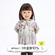 jnby by JNBY江南布衣嬰童純棉印花短款長(cháng)袖連衣裙可愛(ài)秋女童嬰兒YO8G11110 906/雜灰粉 100 cm