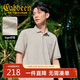 卡賓涼感印花短袖polo衫翻領(lǐng)T恤商務(wù)男士上衣 杏色15