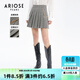 艾諾絲雅詩(shī)ARIOSEYEARS春秋新品千鳥(niǎo)格高腰半裙A字裙百褶裙女10913556 千鳥(niǎo)格 M