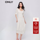 ONLY氣質(zhì)碎花蝴蝶結U領(lǐng)中長(cháng)款連衣裙女|123207084 H23 泰勒印花米色底 S (160) 80A