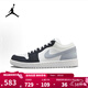 耐克（NIKE）男鞋Air Jordan 1 LOW AJ1白灰黑男子潮流低幫休閑運動(dòng)鞋 IO2242-101 44