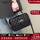viney牛皮包包女包新款斜挎包品牌單肩包生日新年禮物送女友老婆 【黑色】實(shí)用輕奢高檔小方包 時(shí)尚百搭休閑小眾手提包