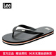 Lee拖鞋男2026夏季新款人字拖男士外穿防滑戶(hù)外休閑透氣沙灘涼拖鞋潮 黑色 41