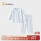 童泰（TONGTAI）寶寶睡衣夏季純棉套裝女童家居服男童空調服上衣褲子藍色90cm