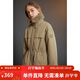 ELLE KIDS童裝 中長(cháng)絎棉派克棉服女童冬季新款巴恩風(fēng)毛領(lǐng)保暖外套