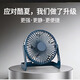 USB桌面風(fēng)扇兩檔風(fēng)速迷你輕音家用臥室辦公室臺式小電扇學(xué)生宿舍小風(fēng)扇大風(fēng)插電式小型迷你小臺扇 淺藍5寸（微風(fēng)系列）
