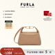 芙拉（FURLA）【新年禮物】TEIA牛皮大號女士百搭休閑手提包單肩斜挎包通勤包 褐色