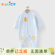 優(yōu)奇嬰兒連體衣保暖春秋款夾棉秋裝新生兒衣服寶寶外出哈衣加厚秋冬季