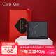 CHRIS KISS男士錢(qián)包男短款真皮多卡位頭層牛皮錢(qián)夾送男友老公生日新年禮物 【愛(ài)意禮盒】麥穗寓意美好愛(ài)情雙豐收 免費打印一張照片喲