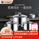 WMF福騰寶SAPHIR鍋具3件套不銹鋼湯鍋套裝燉鍋家用鍋具套裝 Saphir湯鍋3件套