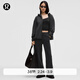 lululemon丨Brushed Softstreme 女士拉絨中褶闊腿褲 LW5IPEA 黑色 M