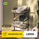 宜家（IKEA）ALGANAS艾佳奈斯鞋架簡(jiǎn)易門(mén)口家用多層室內鞋架子 鞋架黑色