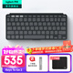 羅技（Logitech）Keys To Go 2無(wú)線(xiàn)藍牙辦公鍵盤(pán)口袋鍵盤(pán) ipad鍵盤(pán)內置保護蓋 超薄便攜時(shí)尚 適用iPad、Mac、安卓 石墨黑