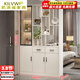 凱洛威輕奢風(fēng)實(shí)木入戶(hù)進(jìn)門(mén)口玄關(guān)柜鞋柜一體客餐廳酒柜隔斷柜間廳柜屏風(fēng) 實(shí)木白色90 上門(mén)安裝