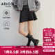 艾諾絲雅詩(shī)【商場(chǎng)同款】2026春季新款通勤百搭小褶裙A字短裙半身裙50123503 深灰色 M