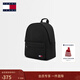 TOMMY JEANS男經(jīng)典刺繡休閑外出旅行輕便通勤學(xué)院風(fēng)大容量書(shū)包雙肩背包 黑色BDS 均碼