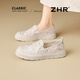 ZHR則則漁夫鞋女2026春夏季新款單鞋厚底一腳蹬配裙子懶人女鞋W137粉色37