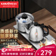 金灶（KAMJOVE）全自動(dòng)底部上水燒水壺茶臺電熱水壺燒水保溫一體全自動(dòng)恒溫 泡茶專(zhuān)用電水壺 H-K9銀色版 0.9L
