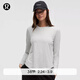 lululemon丨Love 女士莫代爾拉絨長(cháng)袖套頭衫 LW3GO5S 雜色超淺灰 S /6