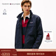 Tommy Hilfiger【戶(hù)外防水】秋冬男裝潮流可收納帽立領(lǐng)風(fēng)衣款運動(dòng)夾克外套 【防水可收納帽夾克】藏青色DW5 L （推薦：150-165斤）