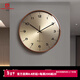 北邁現代輕奢客廳高級感掛鐘時(shí)尚簡(jiǎn)約鐘表時(shí)鐘2026新款實(shí)木掛墻石英鐘 升級大數字A款 16英寸