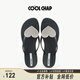 COOLCHAP愛(ài)心人字拖女軟底外穿平底防滑海邊沙灘度假夏季夾腳涼拖鞋女鞋 暗夜魅影 38 （建議拍大一碼）