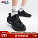 斐樂(lè )（FILA）官方掠奪者2女鞋男鞋情侶跑步鞋季老爹鞋時(shí)尚復古運動(dòng)鞋 黑/鍛鐵-BF【男款】 42