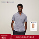 Tommy Hilfiger【透氣舒適】春夏男1985純棉珠地網(wǎng)眼商務(wù)休閑修身短袖襯衫 深灰色DCC M （推薦：130-140斤）