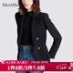 MeetMetro瑪依爾2026春季新款黑色西裝外套女時(shí)尚休閑職業(yè)氣質(zhì)西服 黑色 L