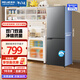 美菱離子凈 |【能效升級】冰箱181/177升兩門(mén)雙開(kāi)門(mén)家用小型冰箱節能宿舍租房用大容量保鮮補貼電冰箱 【升級款】BCD-177LCR2X-灰色