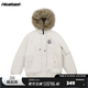 NICEBAD【黃子弘凡同款】可拆卸毛領(lǐng)連帽派克棉羽絨服復古 白色  [毛領(lǐng)可拆卸][棉] M [毛領(lǐng)可拆卸]