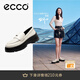 愛(ài)步（ECCO）厚底樂(lè )福鞋女倪妮同款英倫風(fēng)一腳蹬厚底增高牛皮女鞋 蹤跡220723 石灰色22072301378 35 （尺碼偏?。? title=