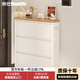 帥仕（shuaishi）鋼制鞋柜窄鞋架門(mén)口入戶(hù)柜超薄翻斗鞋子收納柜一體靠墻玄關(guān)儲物柜 【升級第三代0.6mm】3層70長(cháng)
