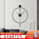 好久不見(jiàn) 西班牙極簡(jiǎn)掛鐘意式客廳創(chuàng  )意時(shí)尚潮流時(shí)鐘現代簡(jiǎn)約風(fēng)墻面裝飾 黑色 西班牙掛鐘-60cm*60cm