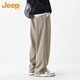 JEEP吉普休閑褲男春秋季寬松直筒褲子男士百搭運動(dòng)男褲 綠色 XL