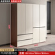 森普頓ENF級衣柜臥室輕奢平開(kāi)門(mén)大衣柜帶抽屜家用大儲物收納組合柜子 【四門(mén)】1.6米主柜 ENF級環(huán)保板材