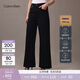 Calvin KleinJeans四季款女士美式復古摩登潮流黑色微彈ck闊腿拖地褲牛仔褲 寬松闊腿版-牛仔黑-CLT（Regular標準版） 26