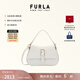 芙拉（FURLA）【女神節禮物】【明星同款】FLOW中號牛皮女士手提包單肩斜挎包 棉花糖白