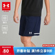 安德瑪（Under Armour）兒童夏季針織輕薄運動(dòng)短褲男大童運動(dòng)短褲1390109 藍色 150