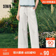 森馬（Semir）休閑褲女寬松闊腿褲顯腿長(cháng)時(shí)尚百搭2025夏季花邊褲子107425127060