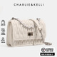CHARLIE&KELLI CK品牌女包官方輕奢菱格鏈條包小香風(fēng)百搭斜挎包小&CK包包女款 米白【聯(lián)系客服順豐包郵】
