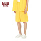 MUJI MUJI IDEE 男女通用 短褲 無(wú)性別 男款女款多巴胺 黃色 均碼