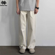 SWAMP AREA美式復古純棉水洗工裝長(cháng)褲寬松直筒休閑褲子男春夏K8312杏色L