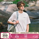 FILAFUSION斐樂(lè )潮牌男子針織短袖衫2025夏季時(shí)尚休閑寬松T恤