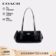 蔻馳（COACH）【品牌直供】ASHER女士純色單肩斜挎法棍包黑色CBJ05女神節禮物