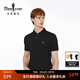比音勒芬【呼吸棉】夏季款男士休閑通勤百搭多色親膚透氣柔軟短袖polo衫 25藏青色 3XL （120）
