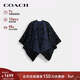 蔻馳（COACH）【品牌直供】加長(cháng)款經(jīng)典標志披風(fēng)黑色CCQ61禮物